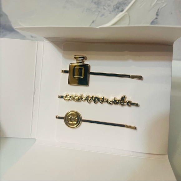 CHANEL BEAUTÉ GWP Gold Hairpin Set - Picture 1 of 4